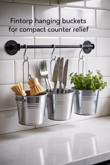 FINTORP Hanging Buckets for Compact Counter Relief