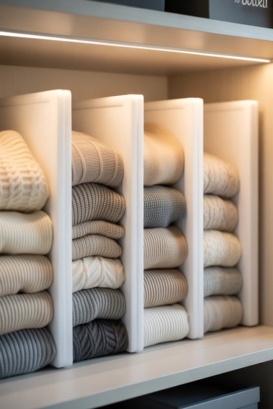 Foam Board Shelf Dividers for Budget Separation