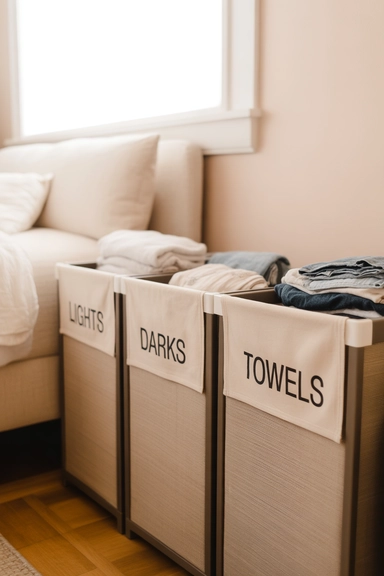 Laundry Sorting Stations That Stop Clothing Drift