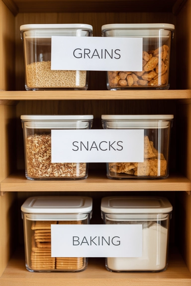 25 Kitchen Cabinet Storage Ideas That Maximize Every Shelf 14 Clear Labeling That Maintains Shelf Discipline