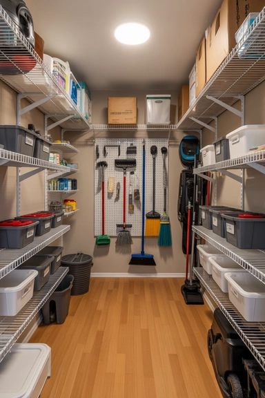 21 Utility Closet Organization Ideas That Eliminate Household Clutter 14 Floor-Free Storage That Keeps the Closet Navigable