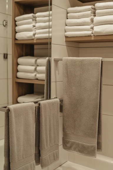 Organizing Ideas That Separate Guest and Daily Towels