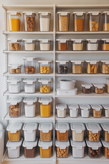 22 Kitchen Storage Ideas That Make Every Space Work Smarter 14 Stackable Modular Containers for Adaptive Pantry Storage