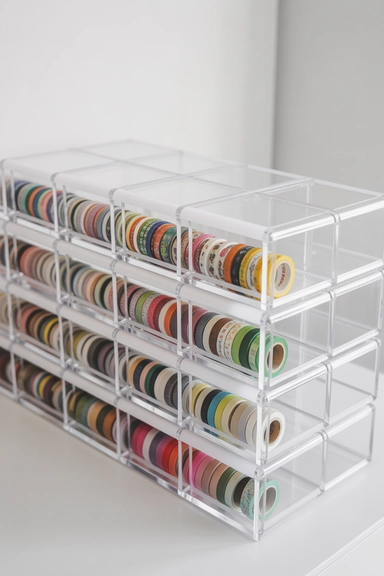 21 Washi Tape Organizing Ideas for a Tidy Craft Space 14 Stackable Storage That Grows With Your Collection