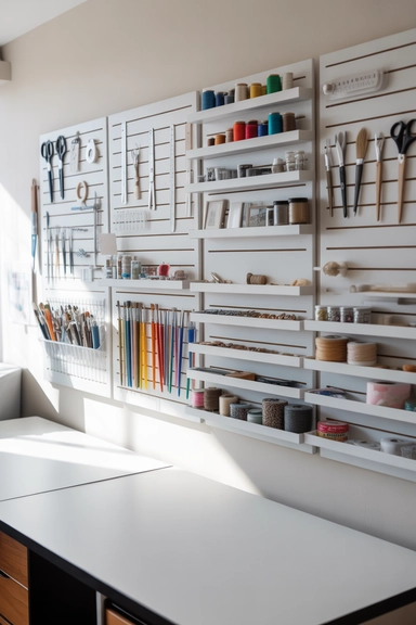 21 Wall Organizer Ideas That Keep Surfaces Clutter-Free 14 Wall Storage Panels for Craft and Hobby Areas