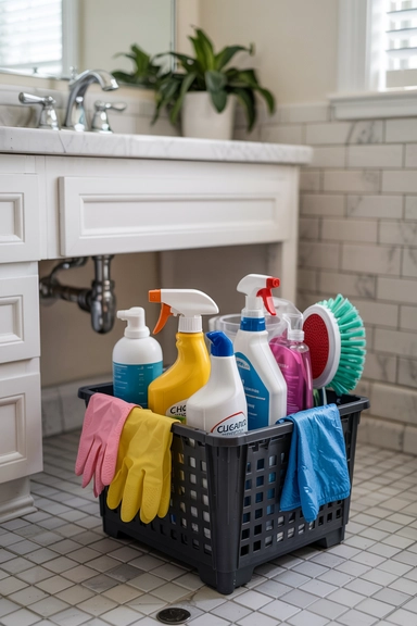 23 Practical Ideas to Organize Your Life for Cheap and Stay Clutter-Free 15 CLEANING SUPPLY CADDY SYSTEM