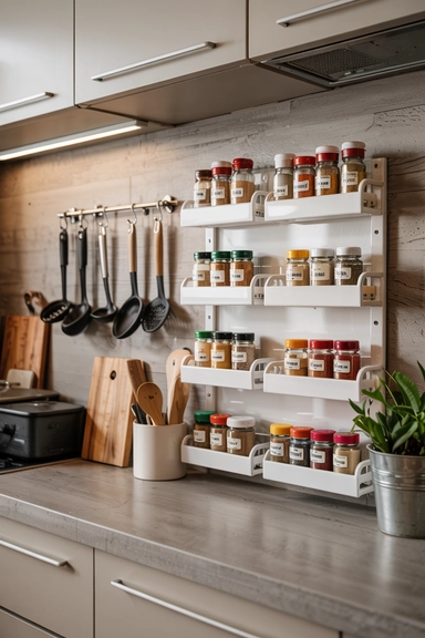 KITCHEN SPICE AND SMALL ITEM RACKS
