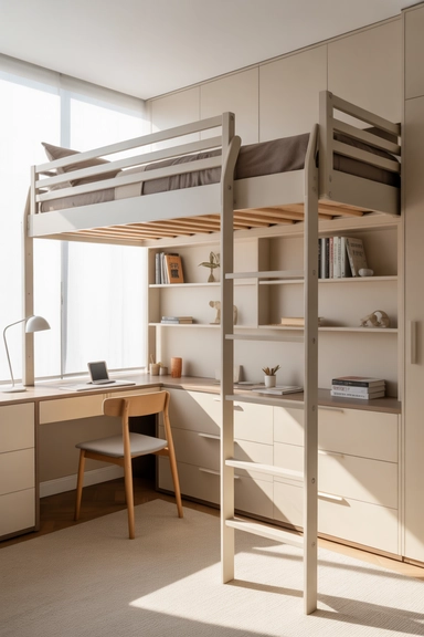 21 Smart Small Room Storage Ideas That Maximize Space 15 Lofted Beds for Vertical Space Creation