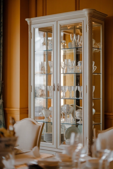 22 IKEA Dining Room Storage Ideas For Real Homes 15 Position a HAVSTA Glass-Door Cabinet for Timeless Display Storage