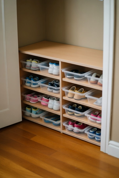 21 Kids Closet Organization Ideas That Keep Toys and Clothes Under Control 15 Shoe Storage That Keeps Pairs Together