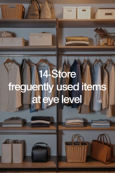 Store Frequently Used Items at Eye Level