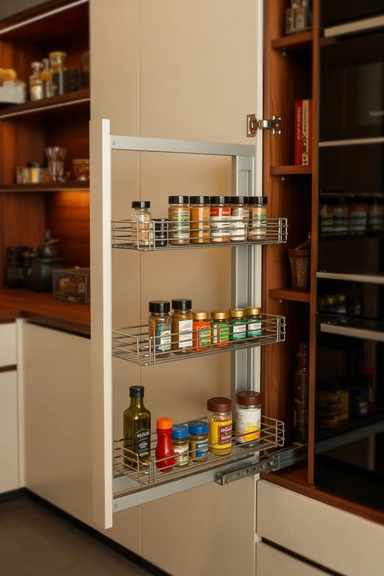 Use Narrow Pull-Out Racks for Slim Gaps