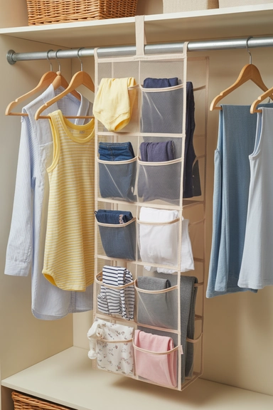 Hanging Pocket Organizers for Small Clothing Items