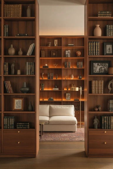 22 Vertical Storage Ideas That Reclaim Floor Space and Clear Visual Clutter 15 Ceiling-Height Bookcases That Frame Living Spaces