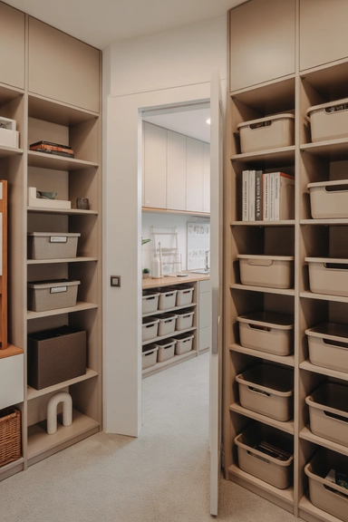 20 Tiny Rental Organization Hacks Designed for Tight Rental Spaces 15 Keep Storage Materials Consistent Across Rooms