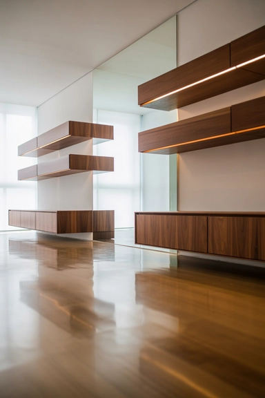 Wall-Mounted Storage That Frees Floor Space