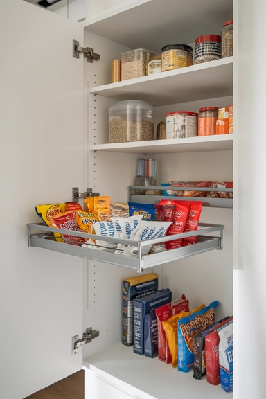  Install Under-Shelf Pull-Out Trays for Small Item Storage