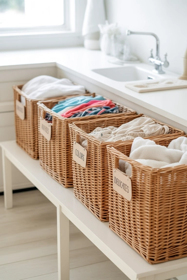 21 Cheap Basket Organizing Ideas That Tidy Your Home on a Budget 16 Laundry Sorting Baskets That Prevent Pileups