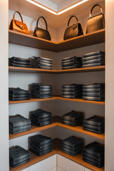  Use Corner Shelves to Capture Dead Space