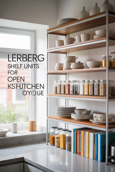 LERBERG Shelf Units for Open Kitchen Storage