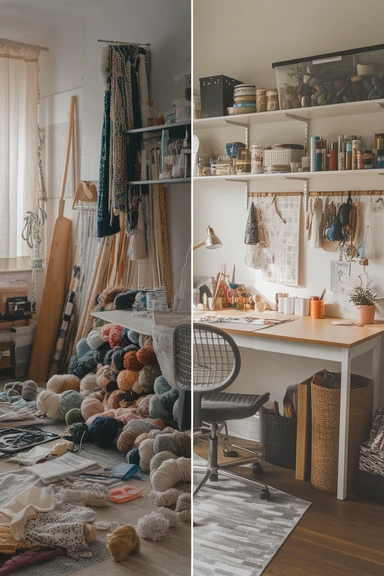 21 Craft Room Declutter Ideas That Actually Work 15 Implement a Rotating Supply System to Manage Excess