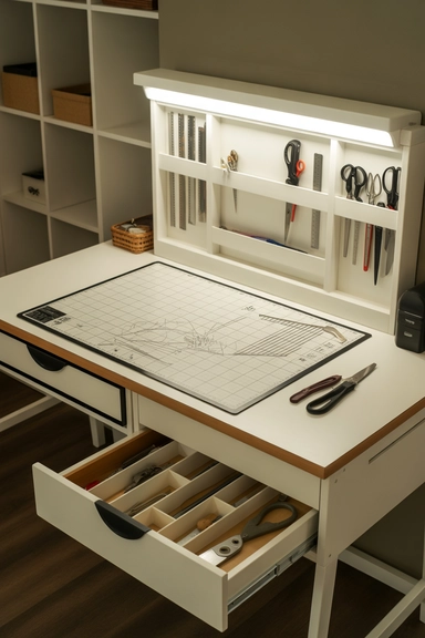 Dedicated Cutting Stations with Built-In Tool Storage