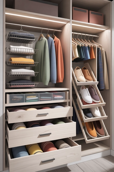 KOMPLEMENT Closet Inserts for Precision Wardrobe Control