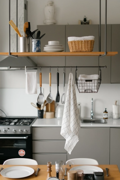 22 IKEA Dining Room Storage Ideas For Real Homes 17 Employ FINTORP Rail System for Modular Dining Accessories Storage