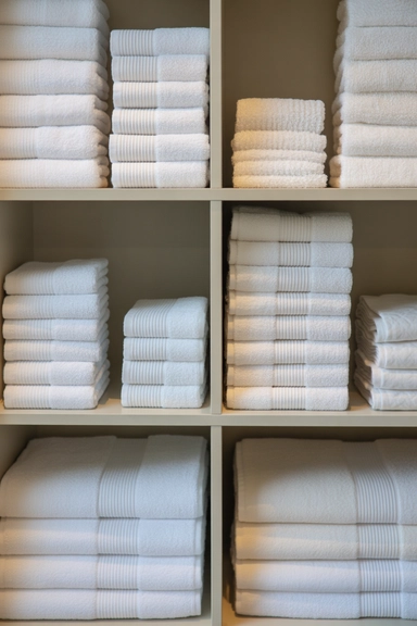 21 Smart Linen Closet Organizing Ideas for a Clutter-Free Home 17 Fold Towels in Uniform Sizes