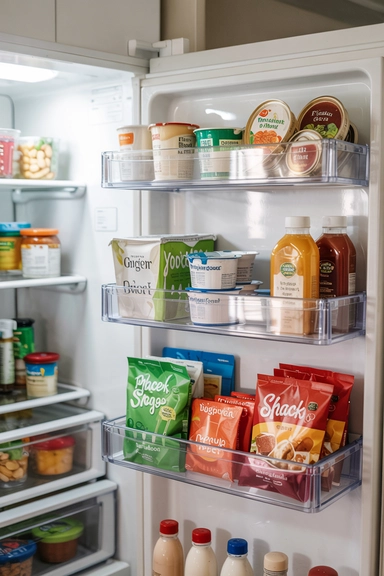 REFRIGERATOR BIN ORGANIZERS FOR SMALL FOOD ITEMS