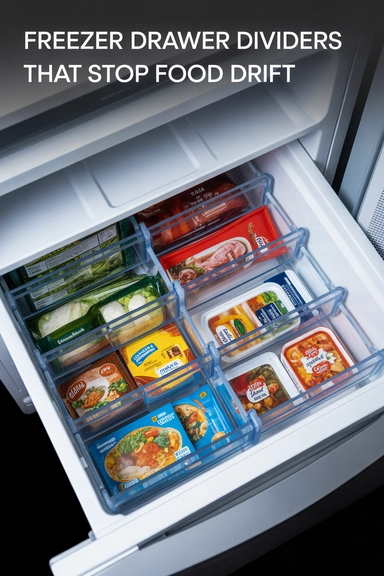  Freezer Drawer Dividers That Stop Food Drift