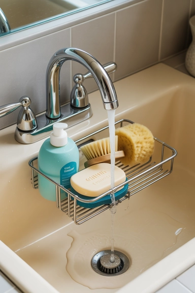 Sink Caddies That Control Wet-Zone Clutter