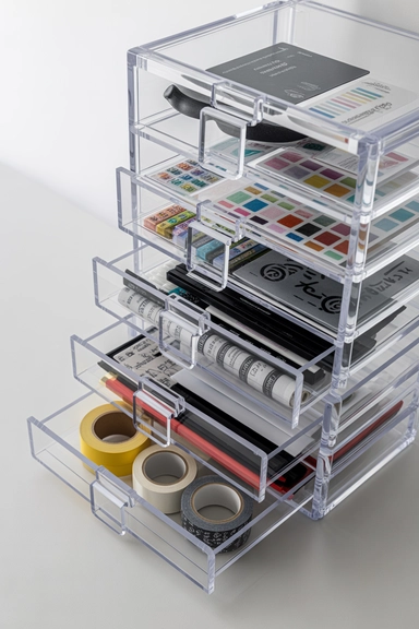 16. Clear Drawers for Flat and Small Supplies result