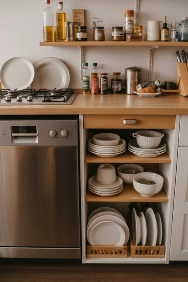 Open Kitchen Shelving Organization That Respects Daily Movement