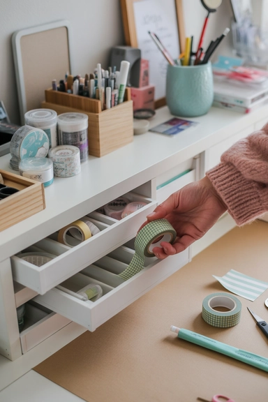 21 Washi Tape Organizing Ideas for a Tidy Craft Space 17 Organizing Ideas That Encourage Easy Cleanup