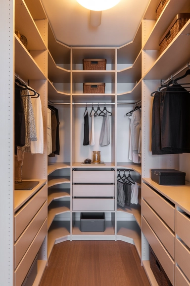  Small Walk-In Closet Ideas That Prioritize Daily Movement
