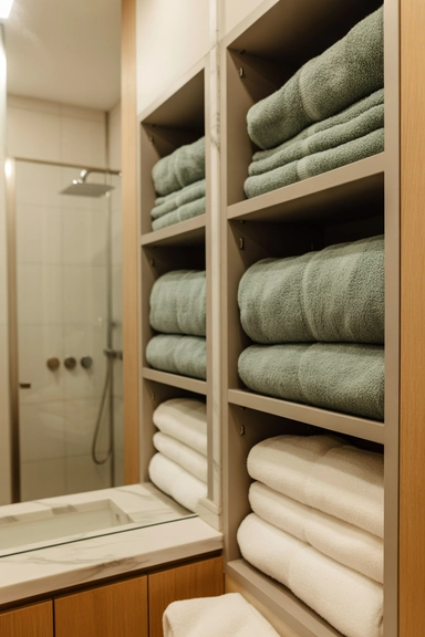 Storage That Keeps Towels Easy to Return After Use