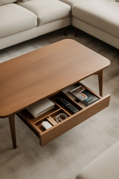 21 Apartment Organizing Hacks That Reduce Visual Clutter Fast 17 Use Furniture With Concealed Storage to Absorb Visual Noise