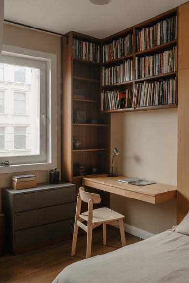20 Tiny Rental Organization Hacks Designed for Tight Rental Spaces 17 Use Visual Weight to Balance Storage Placement