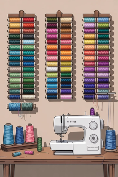 Vertical Thread Racks That Keep Colors Instantly Visible