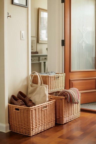 21 Cheap Basket Organizing Ideas That Tidy Your Home on a Budget 18 Entryway Baskets That Catch Clutter at the Door