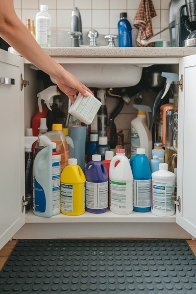 22 Things To Throw Away For Easy Decluttering 18 Excess or Outdated Cleaning Supplies