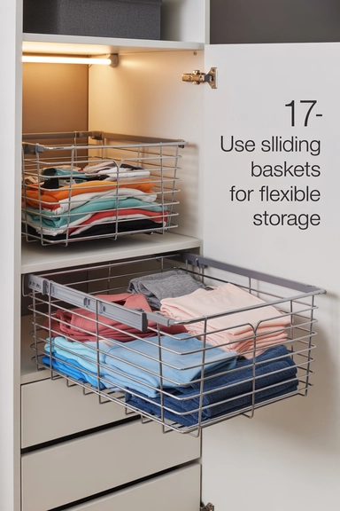 Use Sliding Baskets for Flexible Storage