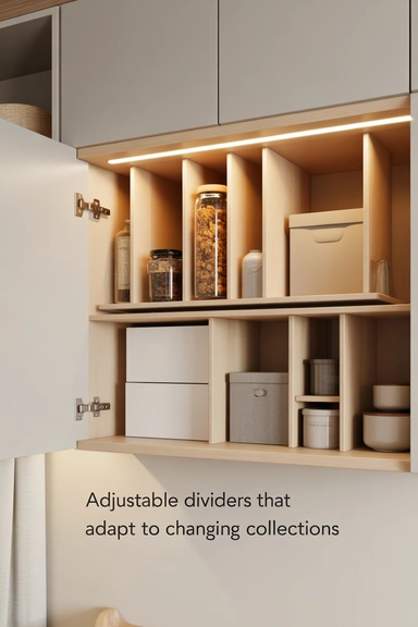 Adjustable Dividers That Adapt to Changing Collections