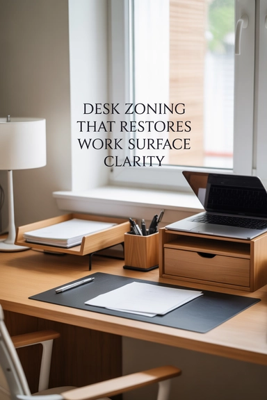 Desk Zoning That Restores Work Surface Clarity