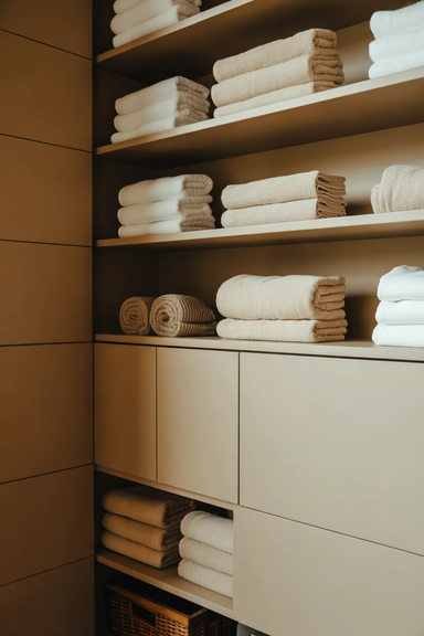 Balanced Open and Closed Storage for Visual Calm
