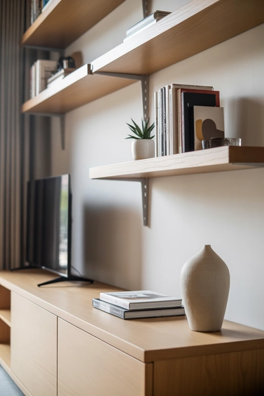 20 Tiny Rental Organization Hacks Designed for Tight Rental Spaces 18 Keep Horizontal Surfaces Intentionally Sparse
