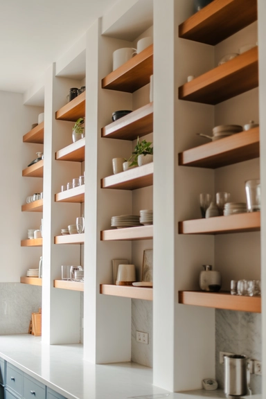 Reducing Visual Weight With Thoughtful Shelf Placement