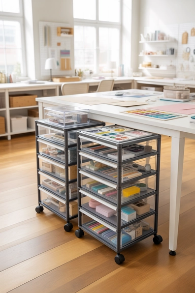 Rolling Drawer Towers for Mobile Micro-Storage