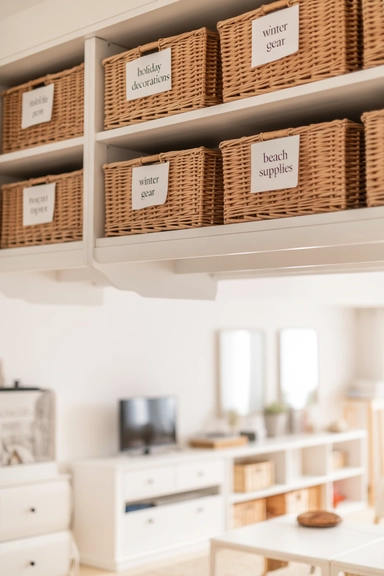 21 Cheap Basket Organizing Ideas That Tidy Your Home on a Budget 19 Baskets That Store Items Used Only Occasionally